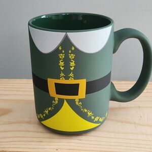 Elf Costume Soft Touch Christmas Holiday Theme Ceramic Mug NWOT